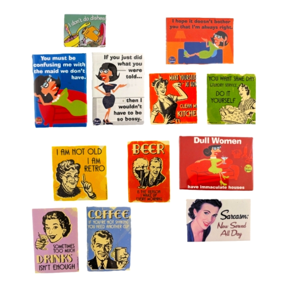 (2 for 40) 12 New Funny Magnets